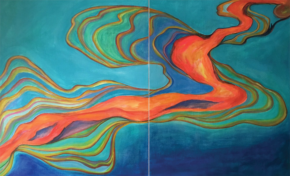 ‘In Between Skies and Water’, paintings by Paule Darmon